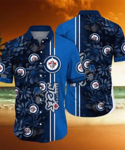 Winnipeg Jets NHL Flower Hawaiian Shirt For Men Women Great Gift For Real Fans