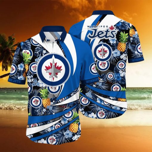 Winnipeg Jets NHL Flower Hawaiian Shirt Style Gift For Men Women Fans