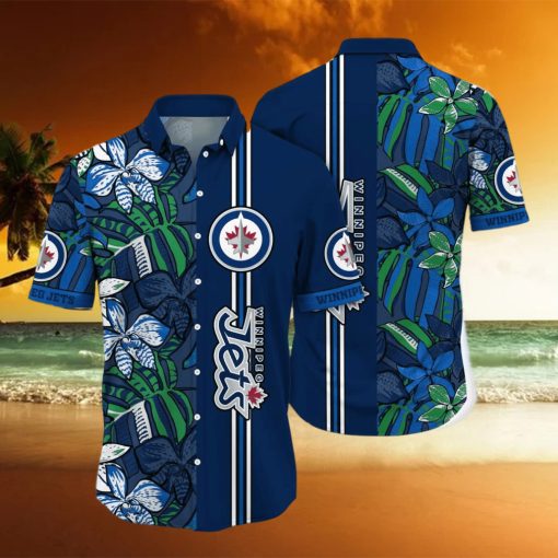 Winnipeg Jets NHL Flower Hawaiian Shirt Unique Gift For Fans