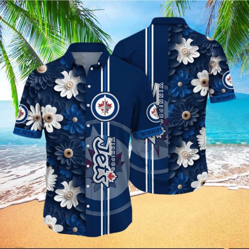 Winnipeg Jets NHL Hawaiian Shirt Barbecues Aloha Shirt