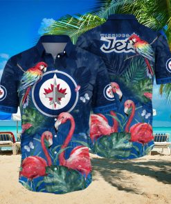 Winnipeg Jets NHL Hawaiian Shirt Camping Aloha Shirt