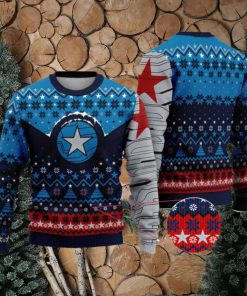 Winter Soldier Superhero Avengers Ugly Christmas Sweater Xmas Gifts