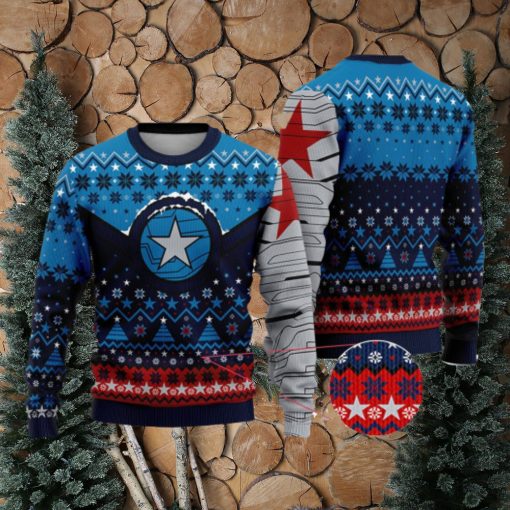 Winter Soldier Superhero Avengers Ugly Christmas Sweater Xmas Gifts