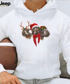 Wirehaired Pointing Griffon Merry Christmas T Shirt