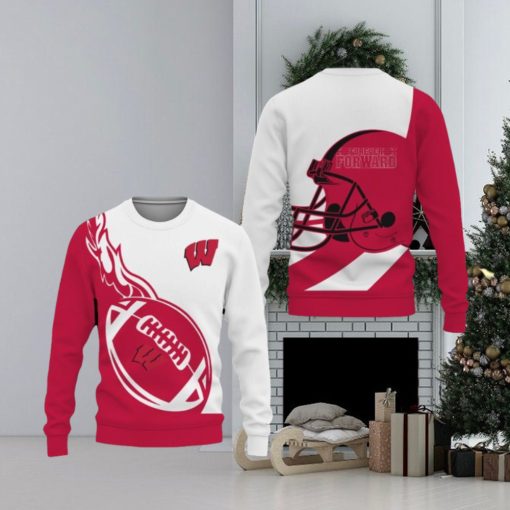 Wisconsin Badgers Go to Champion 2023 Ugly Christmas Sweater Men And Women Gift For Fans Holidays