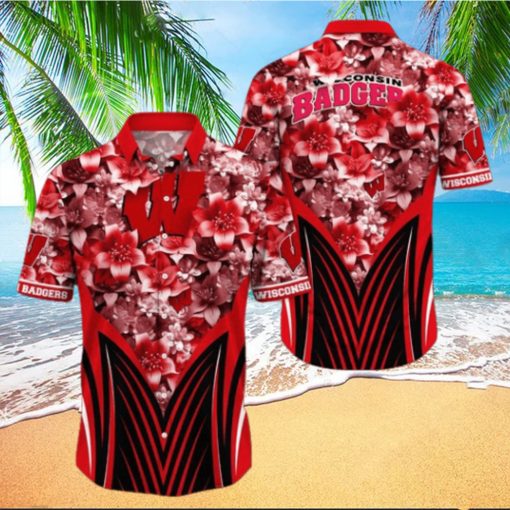 Wisconsin Badgers NCAA Hawaiian Shirt, Aloha Shirt Ver 1