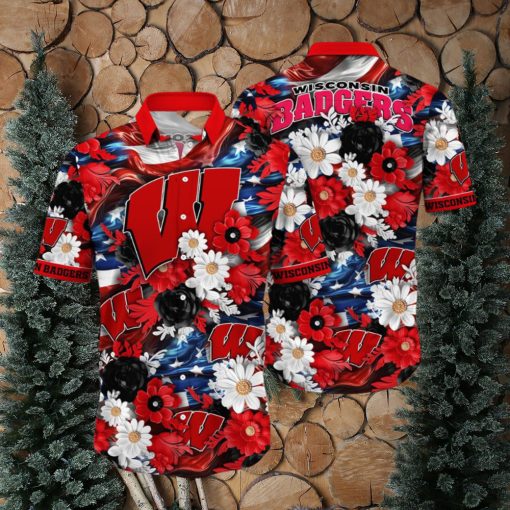 Wisconsin Badgers NCAA1 Hawaii Shirt Independence Day