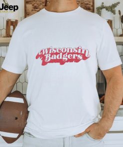 Wisconsin Badgers Pressbox Women's Vintage Easy T Shirt White