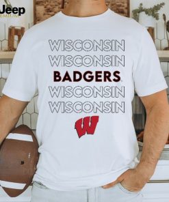 Wisconsin Badgers Tiny Turnip Infant Stacked T Shirt White