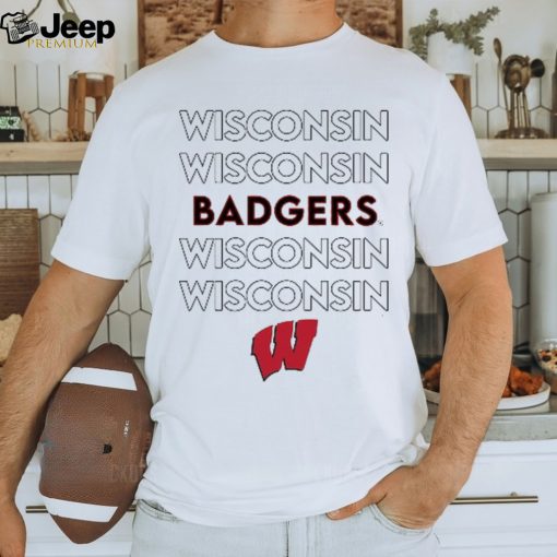 Wisconsin Badgers Tiny Turnip Infant Stacked T Shirt White