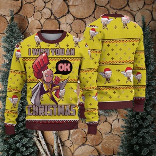 Wish You An Ok Ugly Christmas Sweater Gift For Holiday Funny Christmas