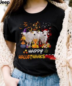 Witch Goat, Goat Christmas Shirt – Happy Hallothanksmas