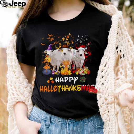 Witch Goat, Goat Christmas Shirt  – Happy Hallothanksmas