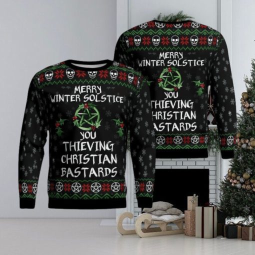 Witch   Merry Winter Solstice   Ugly Sweater