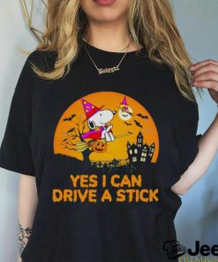 Witch Snoopy and Woodstock Yes I Can Drive a Stick Halloween 2023 shirt