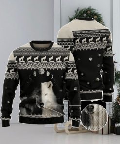 Wolf Day And Night Family Gift Ugly Christmas Sweater