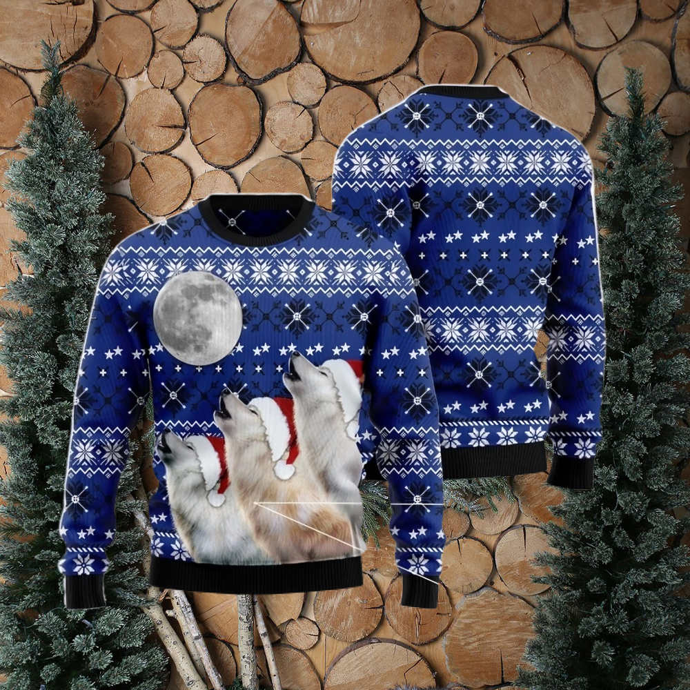 Wolf ugly christmas clearance sweater