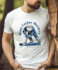 Wolf blue collar hockey shirt