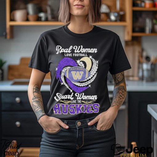 Women Love Football Smart Women Love Washington Huskies Tshirt