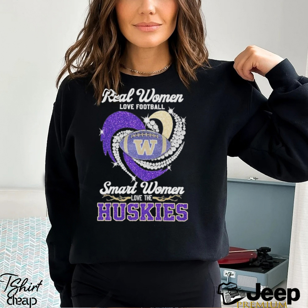 Women Love Football Smart Women Love Washington Huskies Tshirt