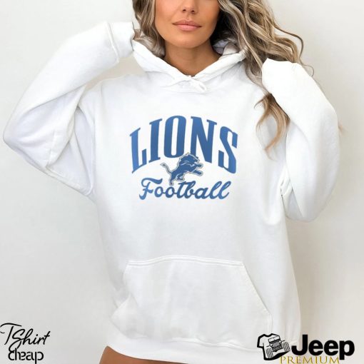 Women’s Fanatics Branded White Detroit Lions Victory Script V Neck T Shirt