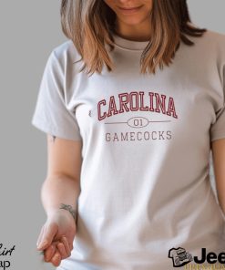 Women's League Collegiate Wear Cream South Carolina Gamecocks Waffle Oversized Long Sleeve Hoodie T Shirt