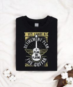 Womens Retirement Guitarist Retiree Guitar Pension Guitar Player V Neck T Shirt