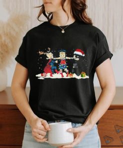 Wonder Woman And Batman Merry Christmas Shirt