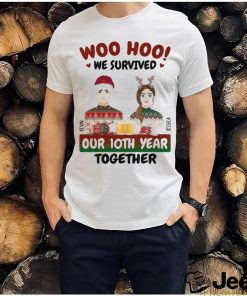 Woo Hoo We Survived Christmas Gift For Couples Personalized T Shirt