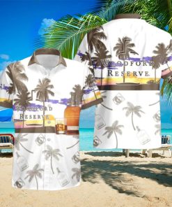 Woodford Reserve Tropical Palm Tree Hawaiian Shirt And Shorts For Beach Lovers