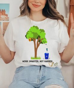 Work smarter not harder bee art shirt