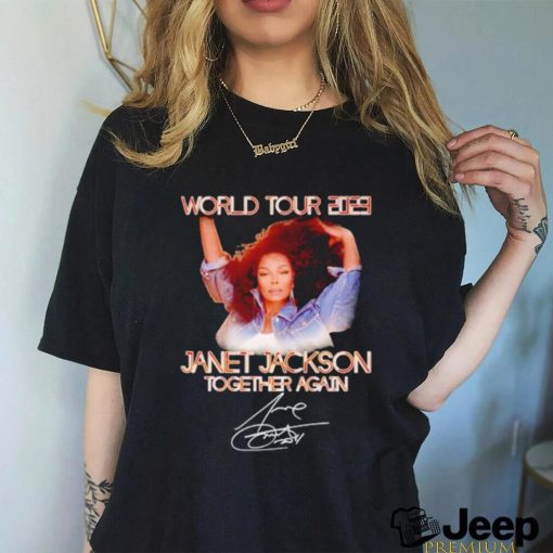 World Tour 2023 Janet Jackson Together again signature shirt