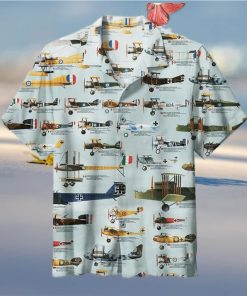 World War I Aircraft Retro Collection Hawaiian Shirt