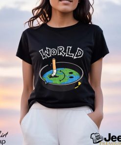 World drawing earth shirt