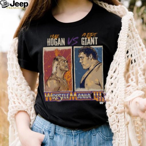 WrestleMania III Hulk Hogan Vs. Andre The Giant WHT Shirt