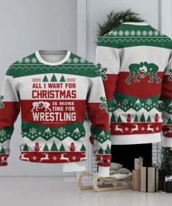Wrestling All I Want For Christmas Family Gift Ugly Christmas Sweater
