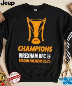 Wrexham AFC Champions Wrexham Afc Record Breakers 22 23 shirt