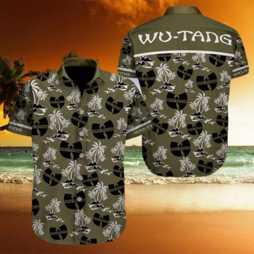 Wu Tang Coconut Gray Color Button Shirt