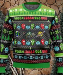 Wubba Lubba Rick and Morty Ugly Christmas Sweater