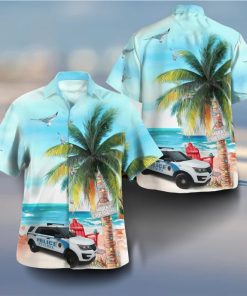 Sanibel Lee County Florida Sanibel Police Department Ford Police Interceptor Utility Hawaiian Shirt