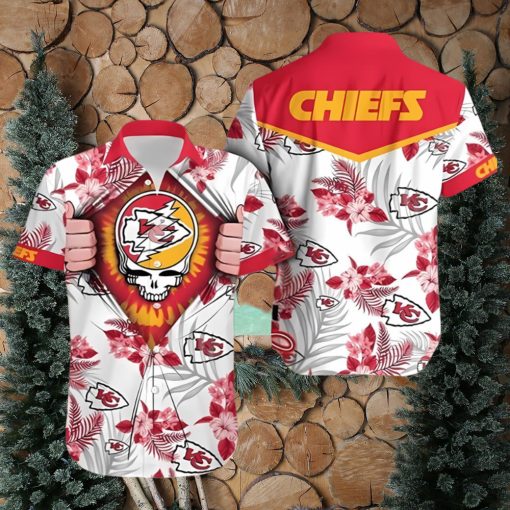 NFL Kansas City Chiefs Skull Hawaiian Shirt