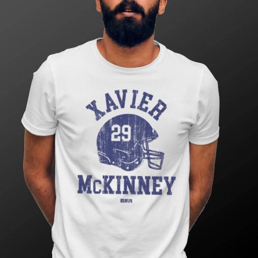 Xavier McKinney New York G Helmet Font Shirt