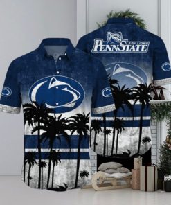 Penn State Nittany Lions Logo Coconut Tropical Hawaiian Shirt Beach Gift For Fans