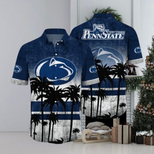 Penn State Nittany Lions Logo Coconut Tropical Hawaiian Shirt Beach Gift For Fans