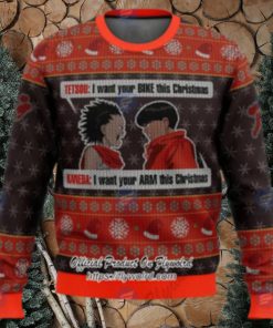 Xmas Akira Project Tetsuo Shima x Kaneda Shotaro Ugly Christmas Sweater