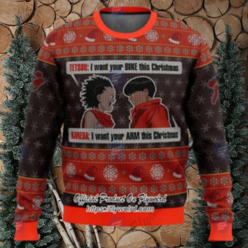 Xmas Akira Project Tetsuo Shima x Kaneda Shotaro Ugly Christmas Sweater