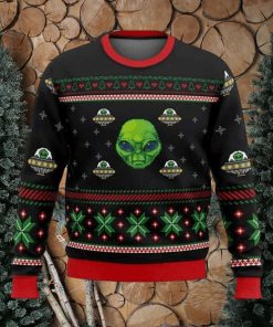 Xmas Alien With A UFO Ugly Sweater – Christmas Gifts For Frends