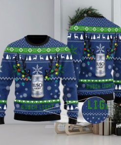 Xmas Deer Busch Light Ugly Christmas Sweater