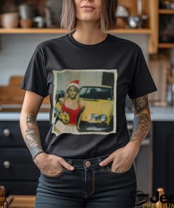 Xmas Girl With Car shirt