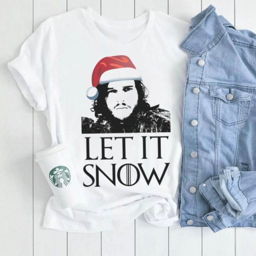 Xmas Let it Snow Funny Christmas Mens T Shirt